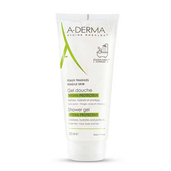 A-Derma Shower Gel Hydra-Protective - Gel rửa mặt và tắm cho da kích ứng 