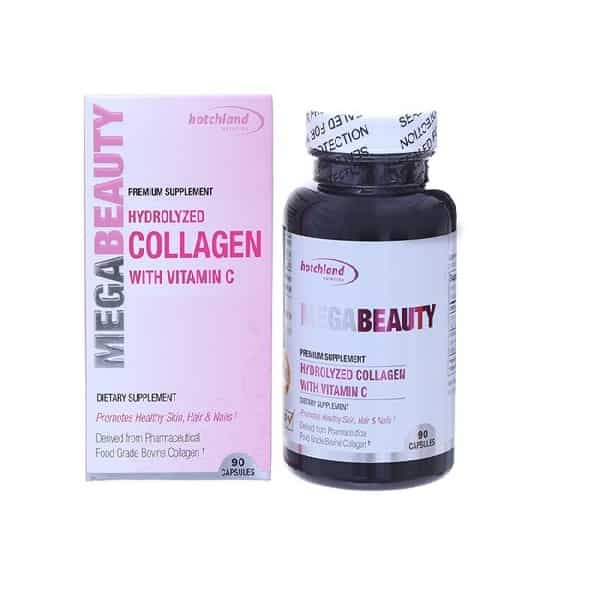 Mega Beauty Hydrolyzed Collagen With Vitamin C- Viên uống đẹp da