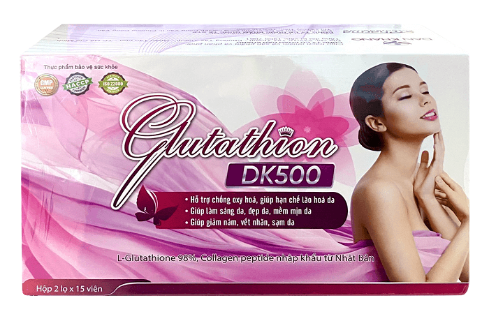 Glutathion DK500- Viên uống ngăn ngừa lão hóa da