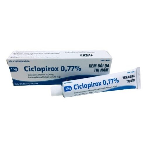 Kem trị nấm da Ciclopirox 0,77%