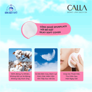 Bông Bạch Tuyết tẩy trang Calla