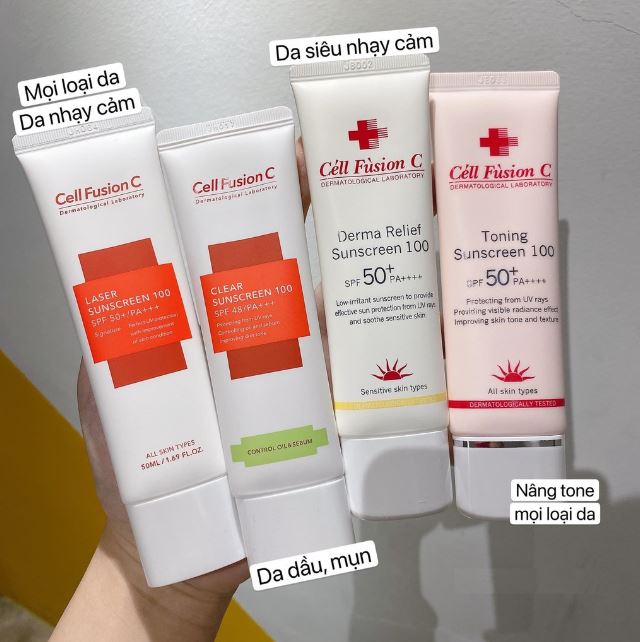 Kem chống nắng Cell Fusion C cho từng loại da Kem chống nắng Cell Fusion C cho từng loại da