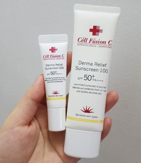 Kem Chống Nắng Céll Fùsion C Derma Relief Sunscreen 100 SPF50+/PA++++ Da Nhạy Cảm Kem Chống Nắng Céll Fùsion C Derma Relief Sunscreen 100 SPF50+/PA++++ Da Nhạy Cảm