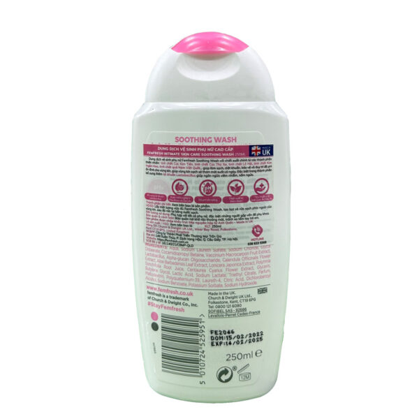 Dung dịch vệ sinh phụ nữ cao cấp Femfresh Soothing Wash 24h