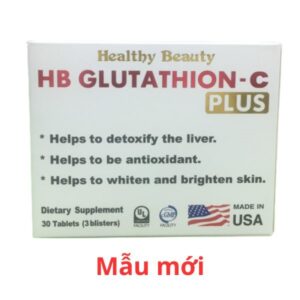 Healthy Beauty HB Glutathion- C Plus- Trắng da, giải độc gan