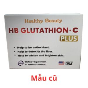 Healthy Beauty HB Glutathion- C Plus- Trắng da, giải độc gan