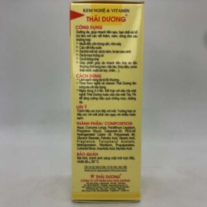 Kem dưỡng da nghệ & Vitamin Thái Dương Nano bạc