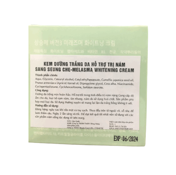 Sang Seung Che- Melasma Whitening Cream- Kem trắng da trị nám