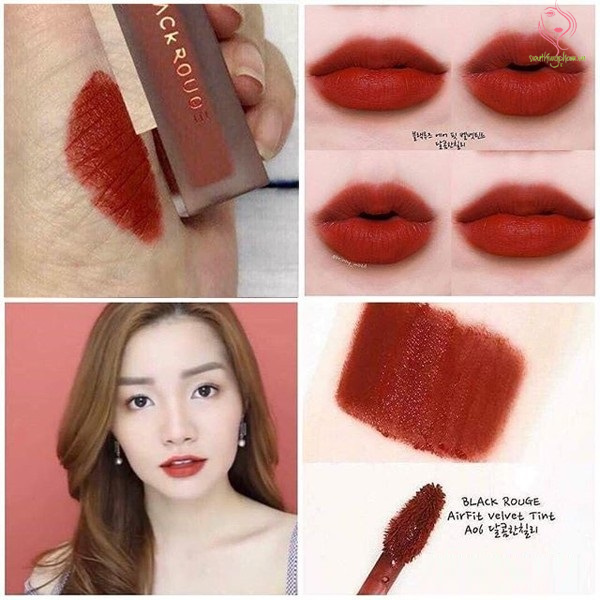 Son Black Rouge màu đỏ đất A06 Brick Red Son Black Rouge màu đỏ đất A06 Brick Red