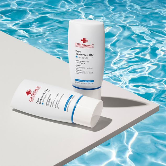 Sữa chống nắng Céll Fùsion C Cure Sunscreen 100 SPF50 PA+++ dành cho da khô nhạy cảm Sữa chống nắng Céll Fùsion C Cure Sunscreen 100 SPF50 PA+++ dành cho da khô nhạy cảm