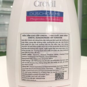 Sữa tắm tinh chất anh đào Crevil Duschcreme Mit Kirsche