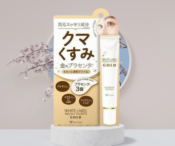 Kem White Label Premium Placenta Rich Gold Eye Cream giảm thâm quầng mắt, làm mờ nếp nhắn (Tuýp 25g)