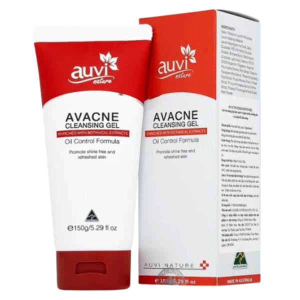 Sữa rửa mặt Auvi Avacne Cleansing giảm nhờn mụn và se khít lỗ chân lông