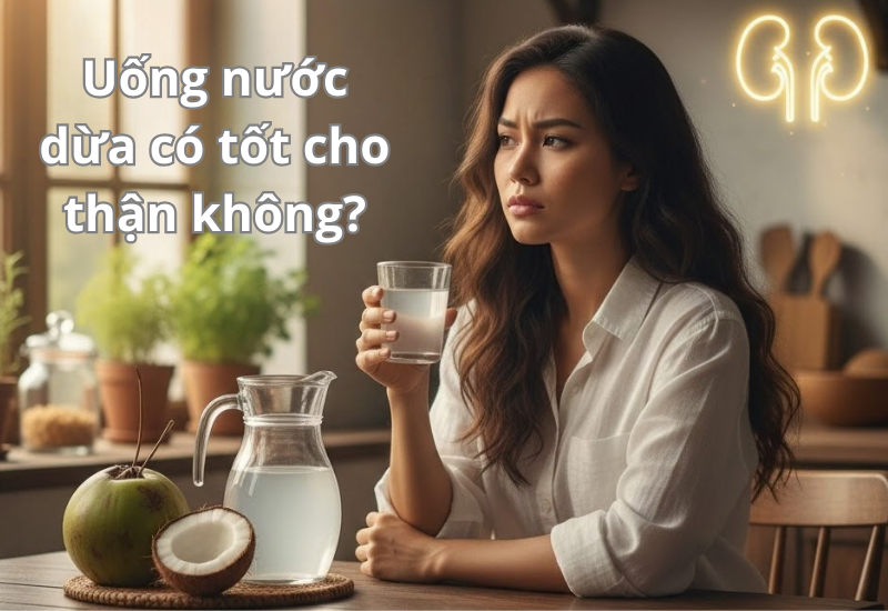 Uống nước dừa có tốt cho thận không