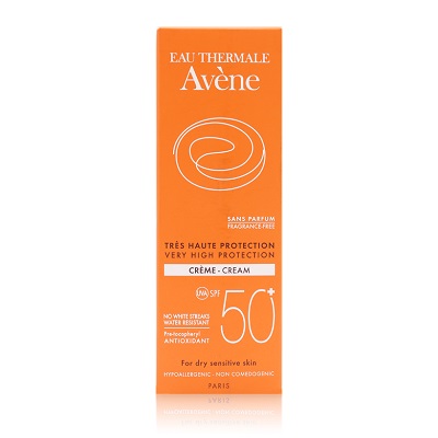 Avene Very High Protection Cream Fragrance Free SPF50+ - Kem chống nắng không mùi dành cho da nhạy cảm 