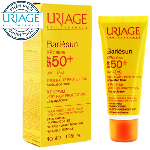 Uriage Bariesun XP Creme SPF50+ - Kem chống nắng cho da nhạy cảm