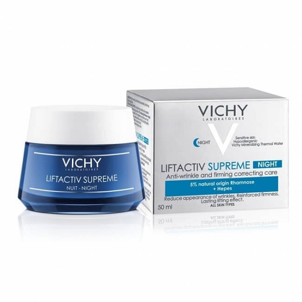 Kem dưỡng ngăn ngừa các dấu hiệu lão hóa và làm săn chắc da ban đêm Vichy LiftActiv Night Cream Supreme