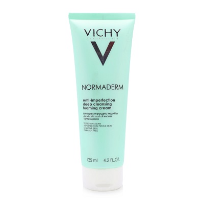 Vichy Normaderm Anti-imperfection Deep Cleansing Foaming Cream - Sữa rửa mặt giúp ngăn ngừa mụn và se lỗ chân lông