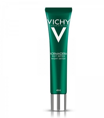 Vichy Normaderm Night Detox - Gel hỗ trợ se khít lỗ chân lông, giải độc, thanh lọc ban đêm