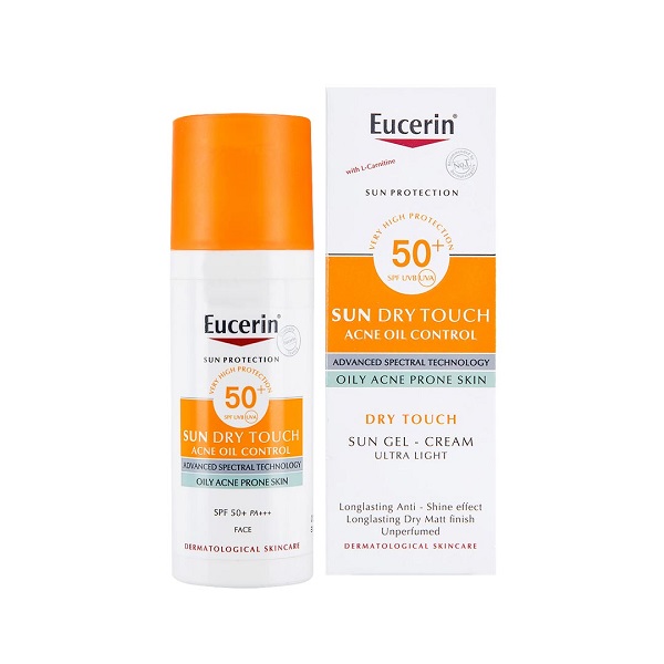 Eucerin Sun Gel Cream Oil Control Dry Touch SPF50 - Kem chống nắng giúp kiểm soát nhờn