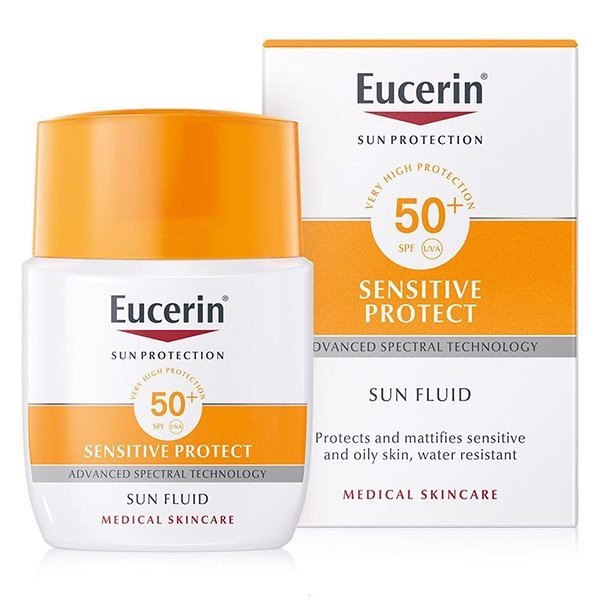 Eucerin Sun Protection Sun Fluid Mattifying Face SPF50 - Kem chống nắng cho da dầu và hỗn hợp