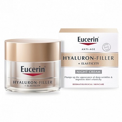 Eucerin Hyaluron Filler + Elasticity Night - Kem dưỡng ban đêm hỗ trợ ngăn ngừa lão hóa