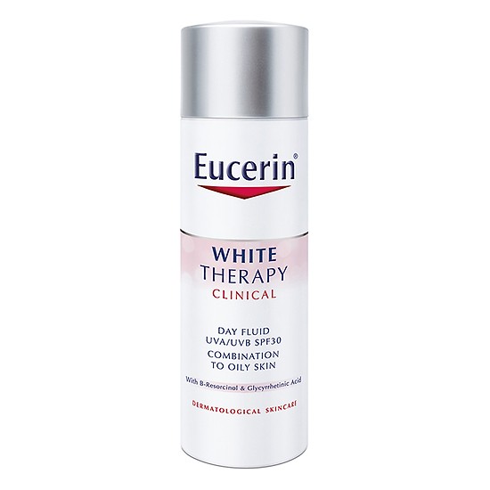 Eucerin White Therapy Day Fluid UVA/UVB SPF30 - Kem dưỡng sáng da mờ thâm nám ban ngày