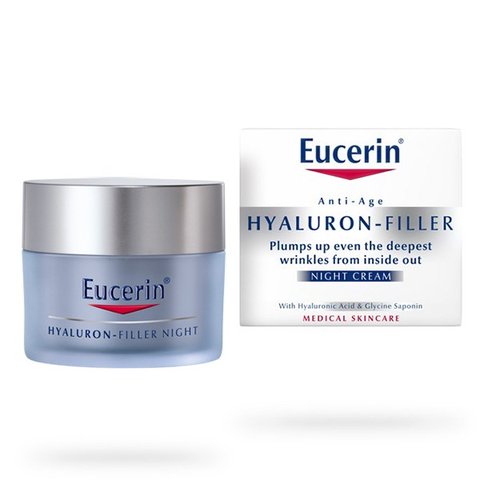 Eucerin Anti Age Hyaluron Filler Night Cream - Kem dưỡng ngừa nếp nhăn ban đêm