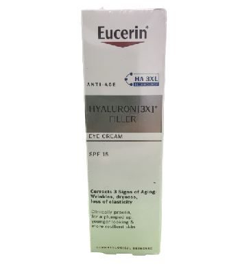 Eucerin Anti Age Hyaluron Filler Eye Cream - Kem dưỡng ngăn ngừa lão hóa vùng mắt
