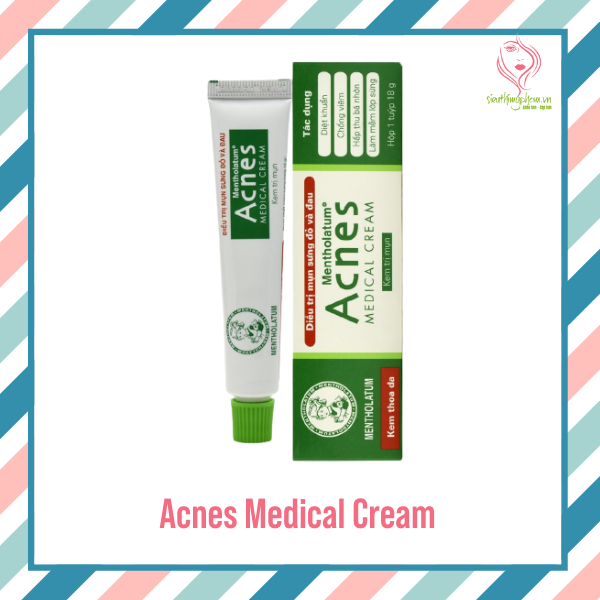 Acnes Medical Cream giúp chăm sóc da mụn, ngăn vi khuẩn gây mụn 
