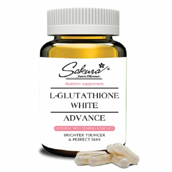 Sakura L- Glutathione White Advance- Viên uống trắng da, chống nắng 