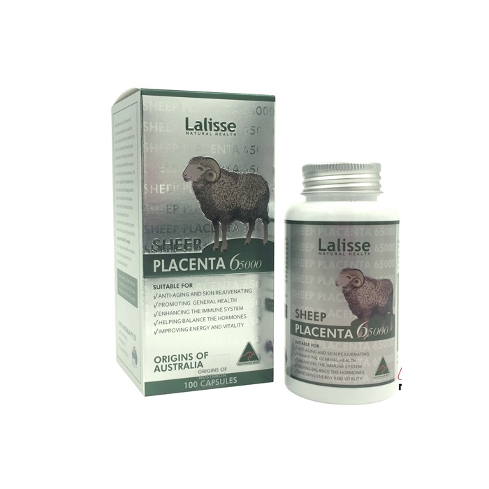 Viên uống nhau thai cừu đẹp da Lalisse Sheep Placenta 65000