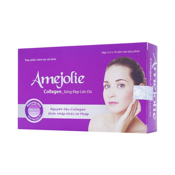 Da sáng, tóc khỏe, tăng nội tiết tố Amejolie Collagen