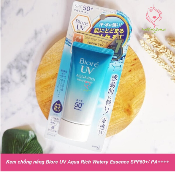 Kem chống nắng Biore UV Aqua Rich Watery Essence SPF50+/ PA++++ Kem chống nắng Biore UV Aqua Rich Watery Essence SPF50+/ PA++++