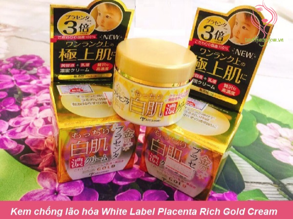 Kem chống lão hóa White Label Placenta Rich Gold Cream
