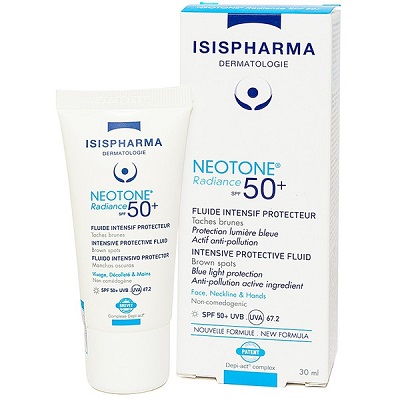 Isis Pharma Neotone Radiance SPF50+ - Kem chống nắng dưỡng sáng da, hỗ trợ giảm thâm nám 