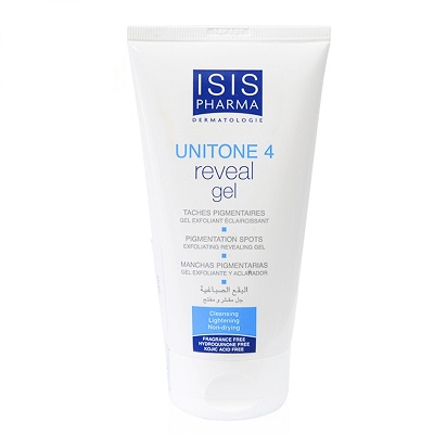 Isis Pharma Unitone 4 Reveal Gel -  Gel rửa mặt làm sáng da giảm thâm nám 