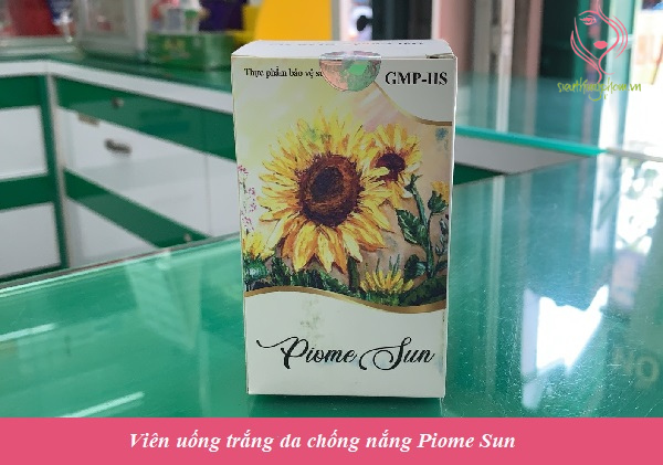 Viên uống trắng da chống nắng Piome Sun Viên uống trắng da chống nắng Piome Sun
