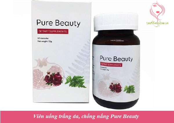 Viên uống trắng da, chống nắng Pure Beauty Viên uống trắng da, chống nắng Pure Beauty