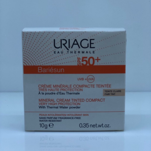 Uriage Bariesun Spf50 Compact Clair - Kem phấn trang điểm chống nắng vật lý