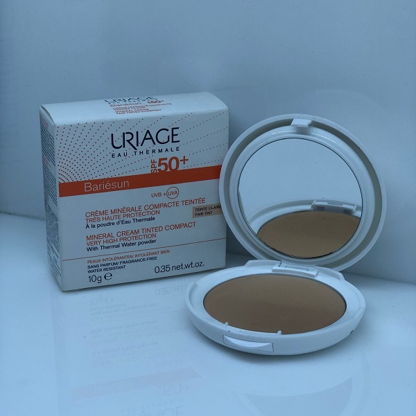 Uriage Bariesun Spf50 Compact Clair - Kem phấn trang điểm chống nắng vật lý