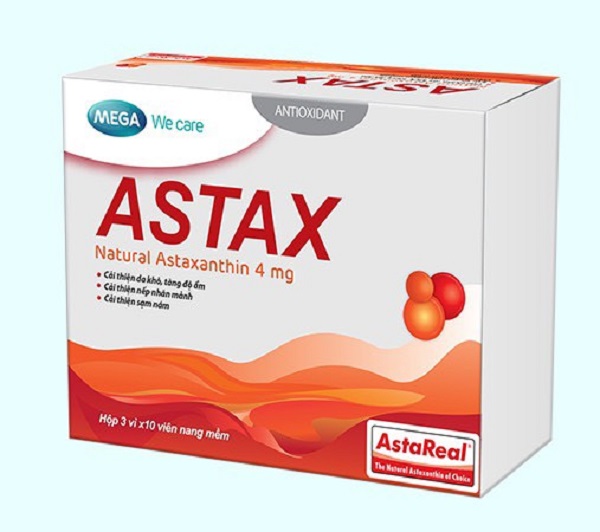 Astax - Viên uống cải thiện nếp nhăn Natural Astaxanthin 4mg