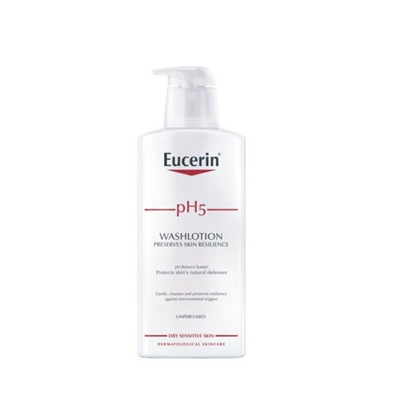 Eucerin Ph5 Wash Lotion 400ml- Sữa tắm cho da nhạy cảm không mùi