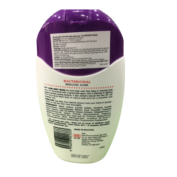 Sữa tắm ngăn ngừa mụn T3 Acne Body Wash