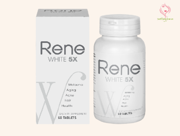 Viên uống trị nám tàn nhang Rene White 5x
