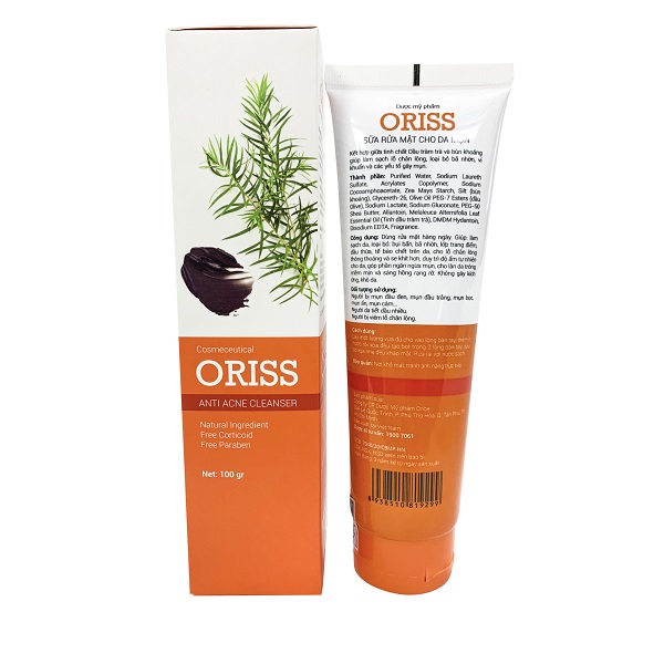 Oriss Anti Acne Cleanser - Sữa rửa mặt cho da mụn