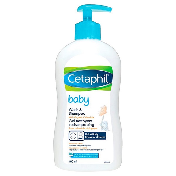 Sữa tắm gội Cetaphil Baby Wash and Shampoo With Organic Calendula
