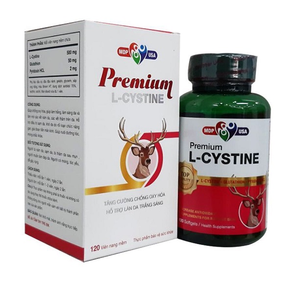MDP USA Premium L- Cystine- Viên uống hỗ trợ trắng da