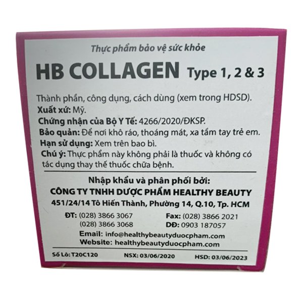 Healthy Beauty HB Collagen- Hỗ trợ làm đẹp da
