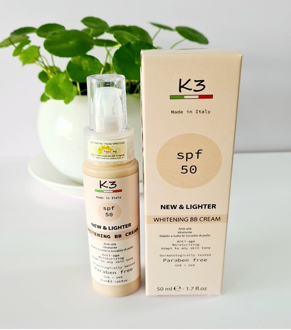 K3 Whitening BB Cream SPF50- Kem che khuyết điểm 